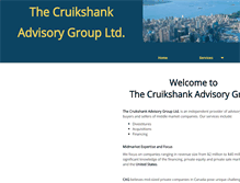 Tablet Screenshot of cruikshankadvisory.com